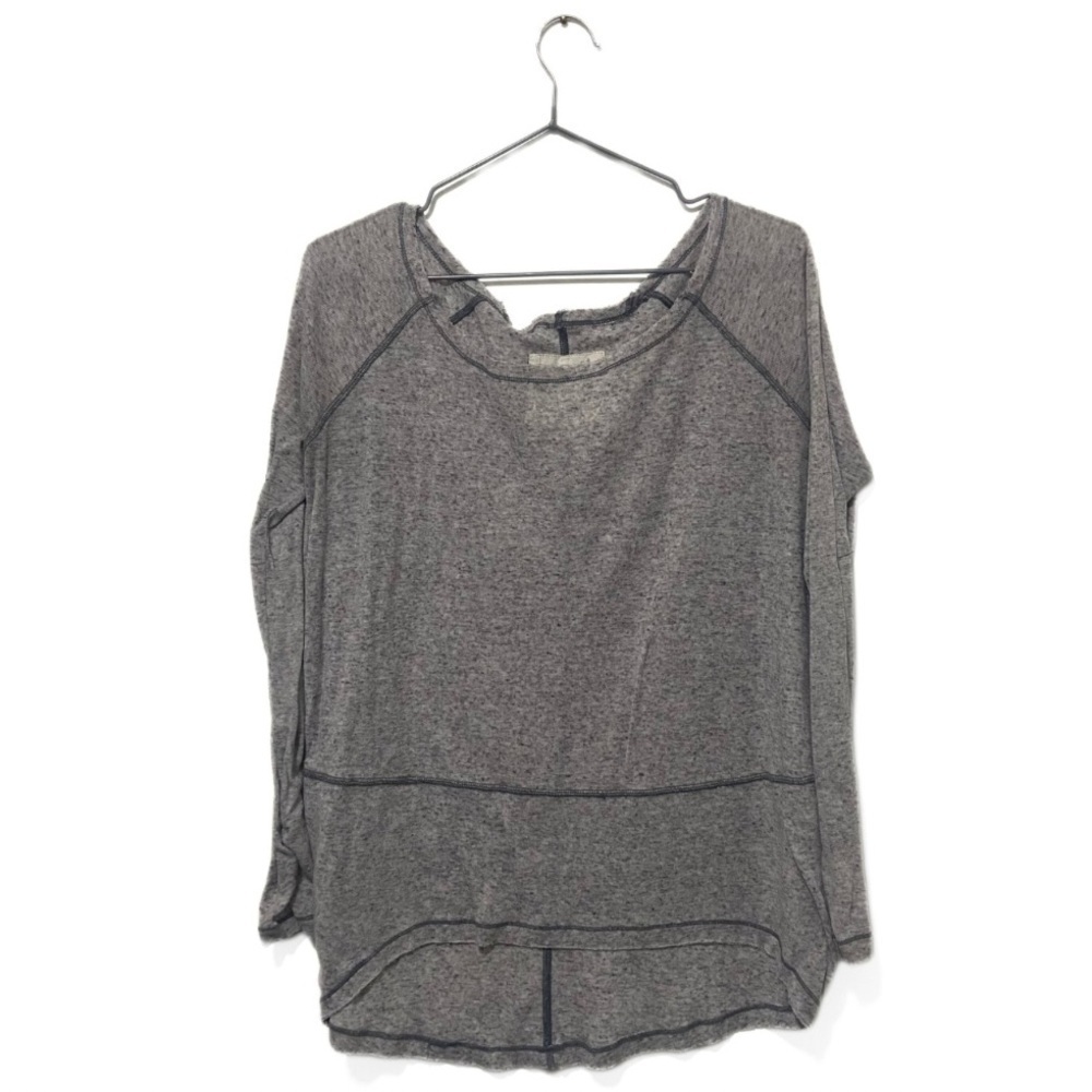 We the Free Grey Marled Lightweight Long Sleeve Top Size XS